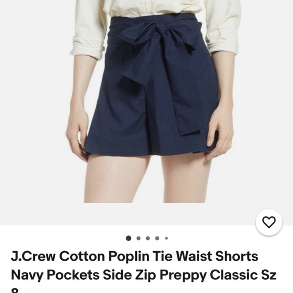 J. Crew Black High Waist Shorts with Tie Belt‎